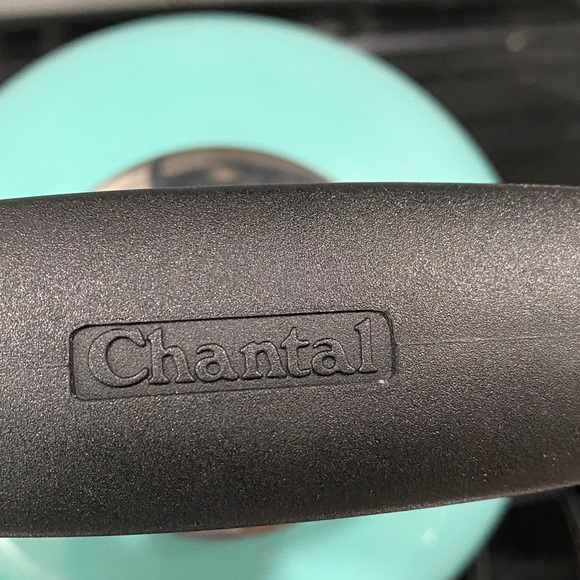 Chantal teal whistling teapot kettle enamel coated 2 quart cottagecore farmhouse - Picture 2 of 10